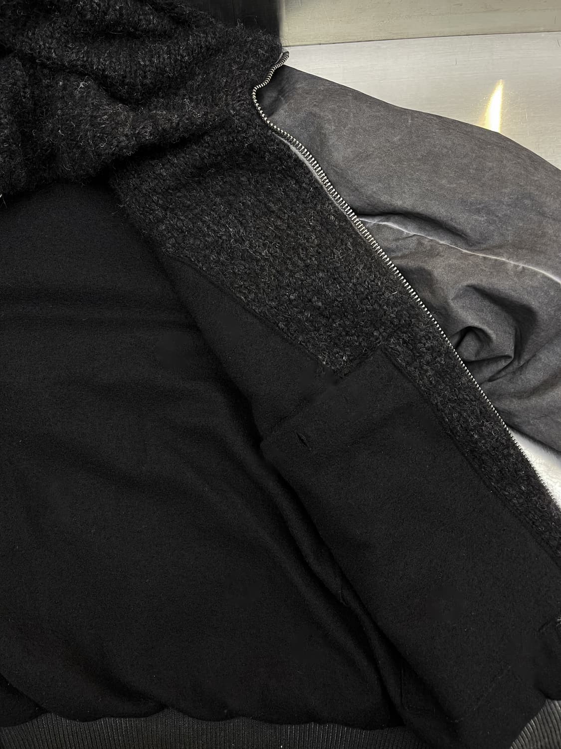 트랜짓 20fw 코티드 알파카 자켓 상품이미지8