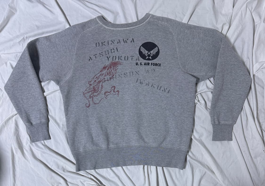 버즈릭슨 usaf 스텐실 프린트 스웨트셔츠 상품이미지2