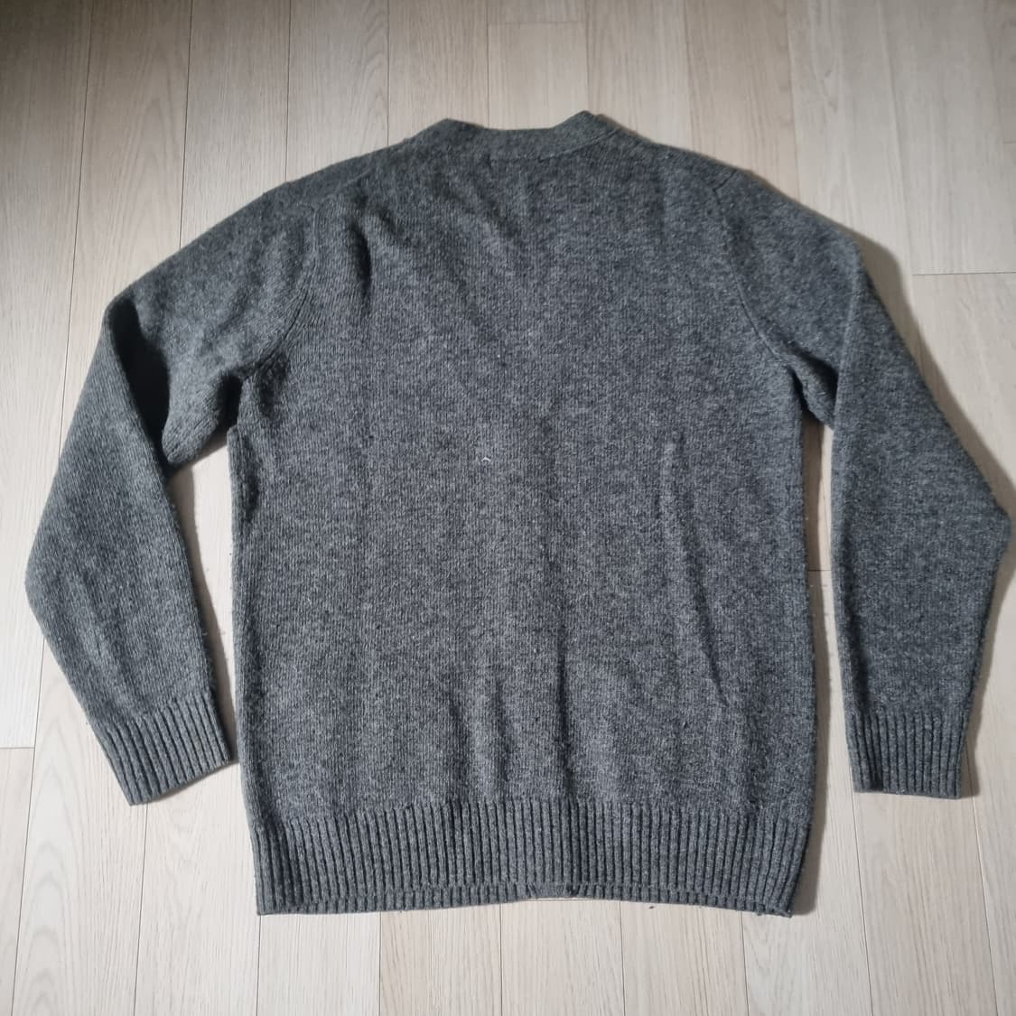 M(100) 스파오 램스울 가디건 그레이 상품이미지6