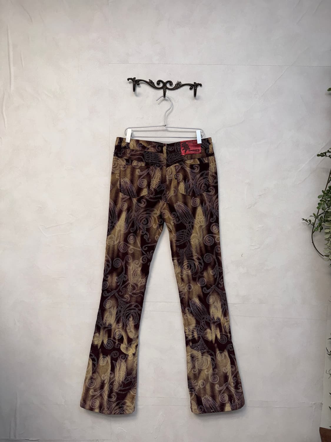 Brown tie dye oriental corduroy 부츠컷팬츠 상품이미지4
