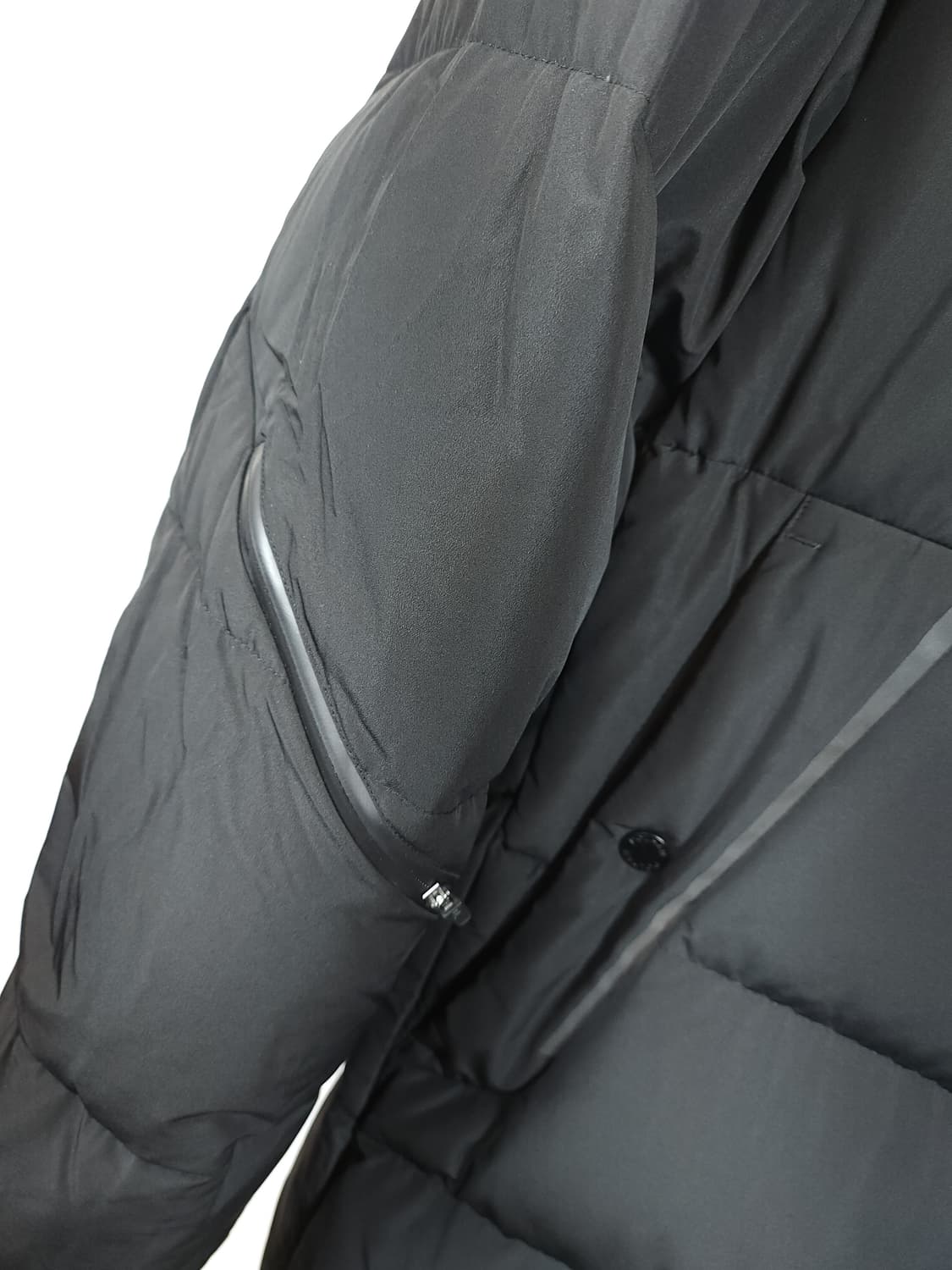 폴햄 구스롱패딩 S (90) 블랙 새제품급 상품이미지5