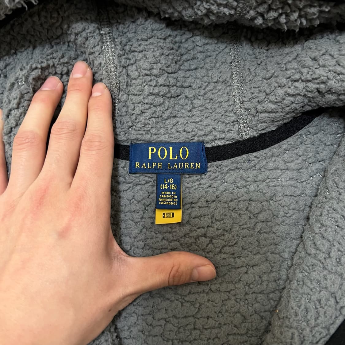 폴로 랄프로렌 보이즈 양털 후리스 자켓 L 14-16  상품이미지6