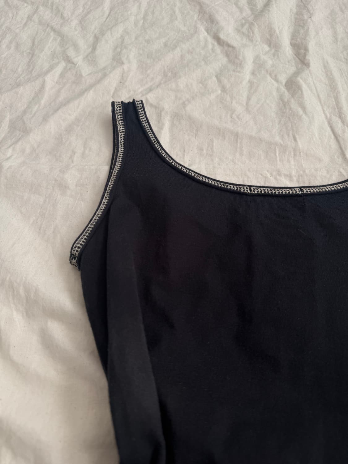 Y2k 00’s  딱붙 아일렛 슬리브리스 상품이미지5