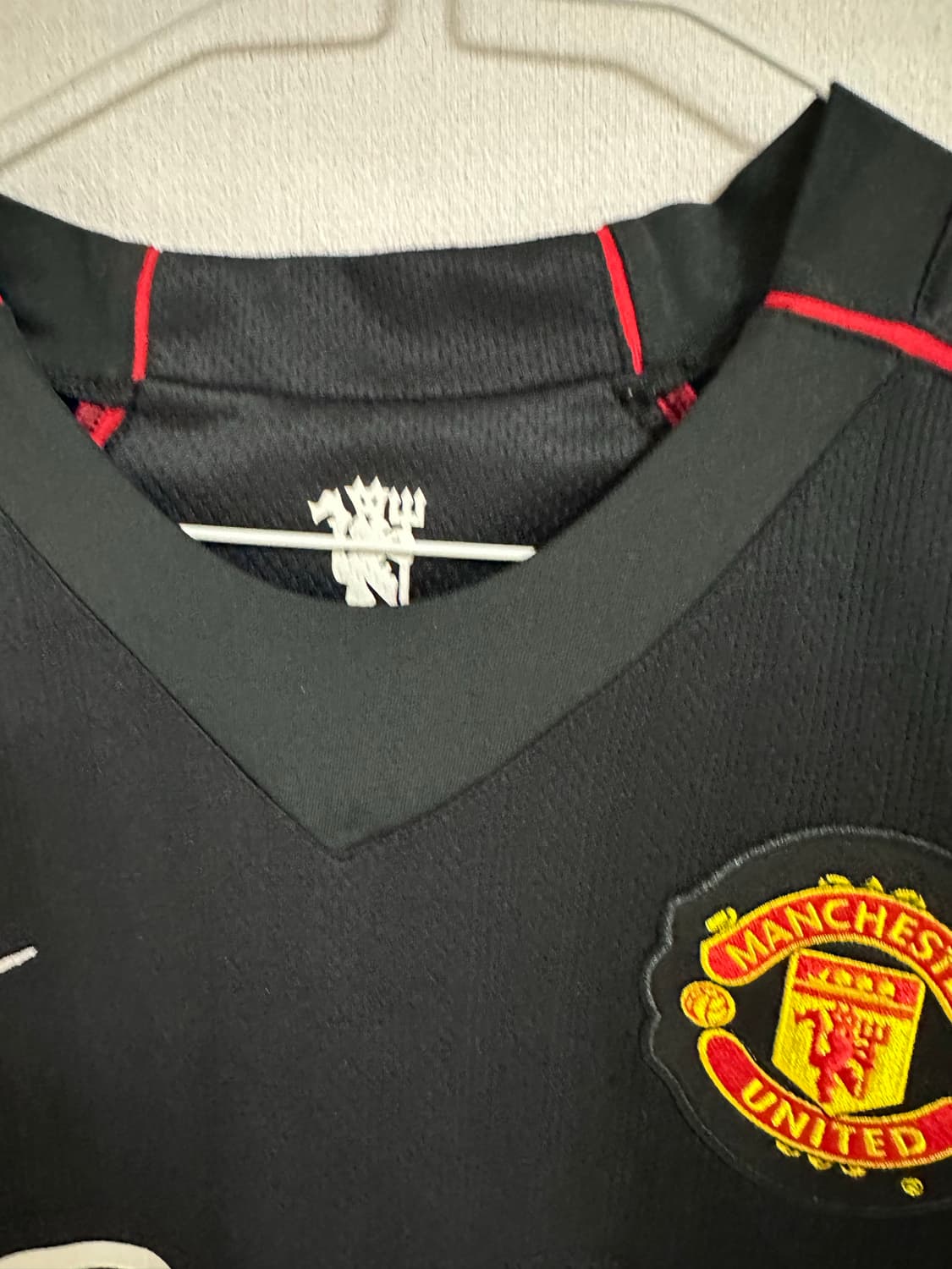 07-08 맨유 어웨이 호날두 (황금사자패치/M)올드래플/빈티지 상품이미지5