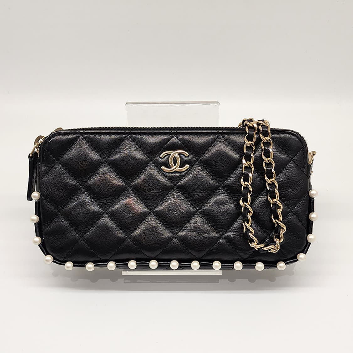 샤넬 AP1049 진주 체인 월렛 숄더백 블랙 #29 상품이미지1