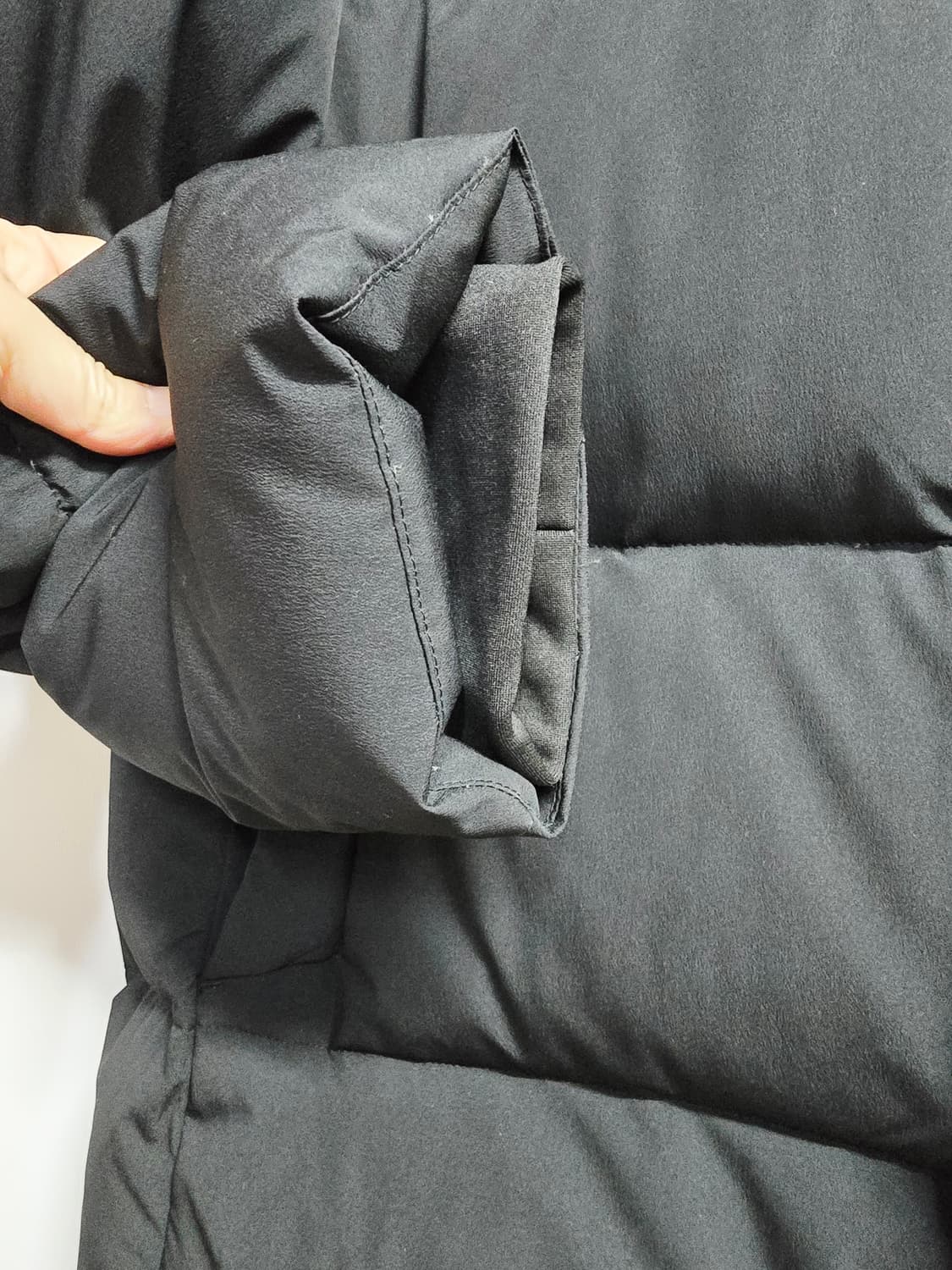 발란스 블랙 롱패딩 점퍼 후드 105 상품이미지8