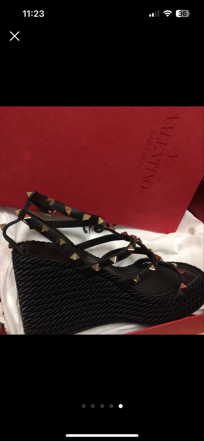 발렌티노 힐 발렌티노 샌들 웨지힐 웨지샌들 풀박 상품이미지5