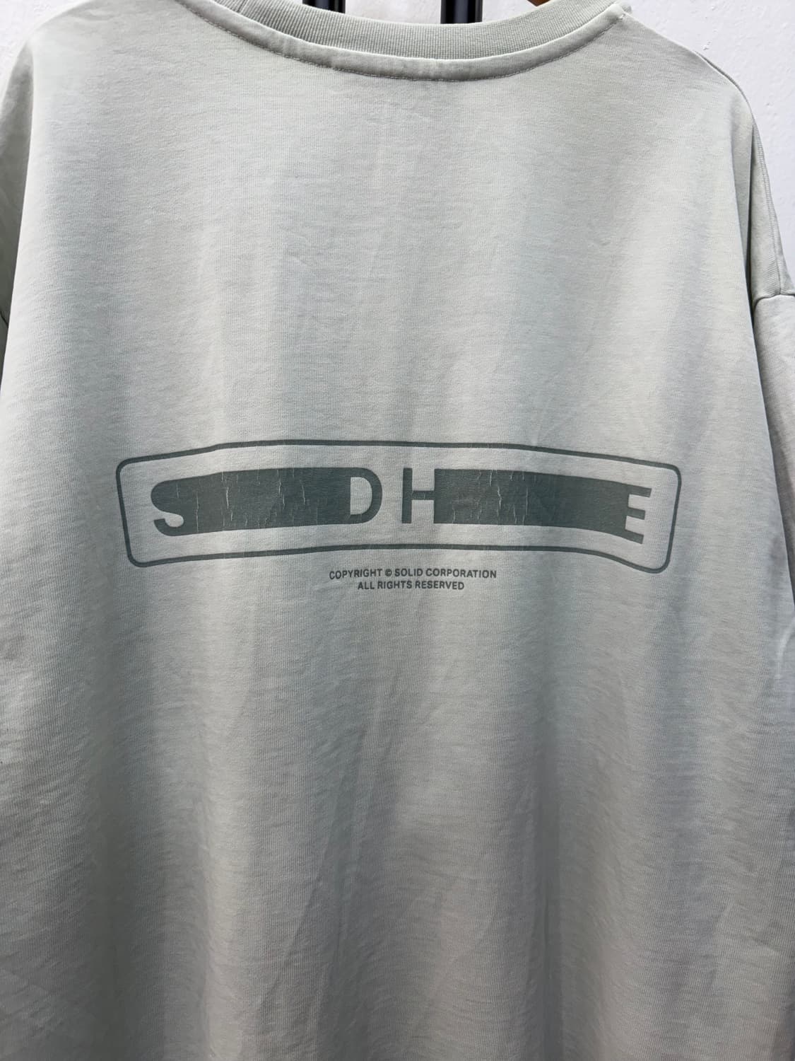 정품) 솔리드옴므 24ss 백로고 반팔 티셔츠 48 상품이미지6