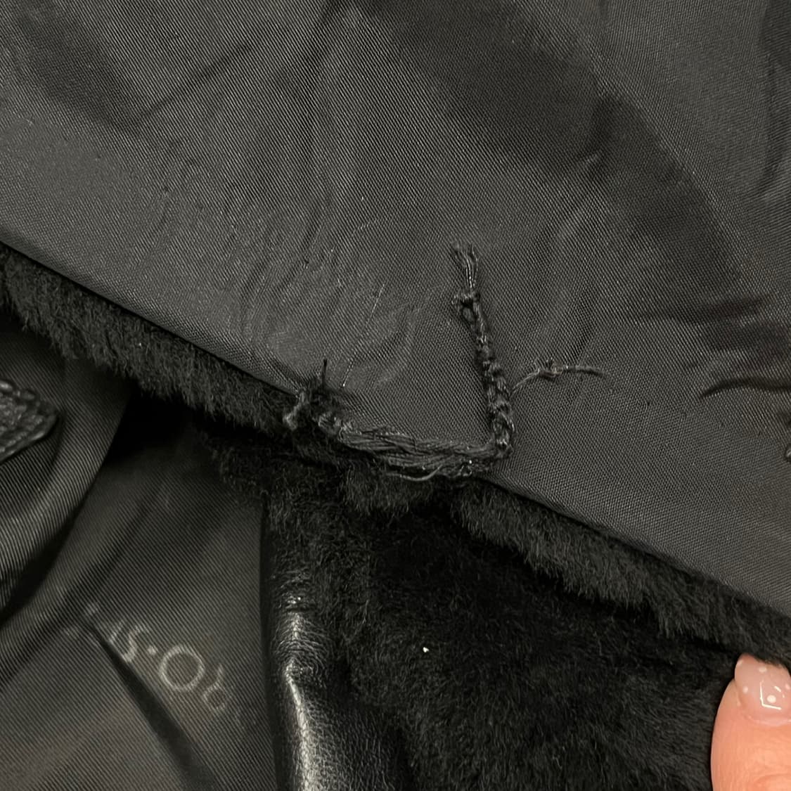 [정품/100] 프로스펙스 블랙 가죽 무스탕 자켓 b19 상품이미지7