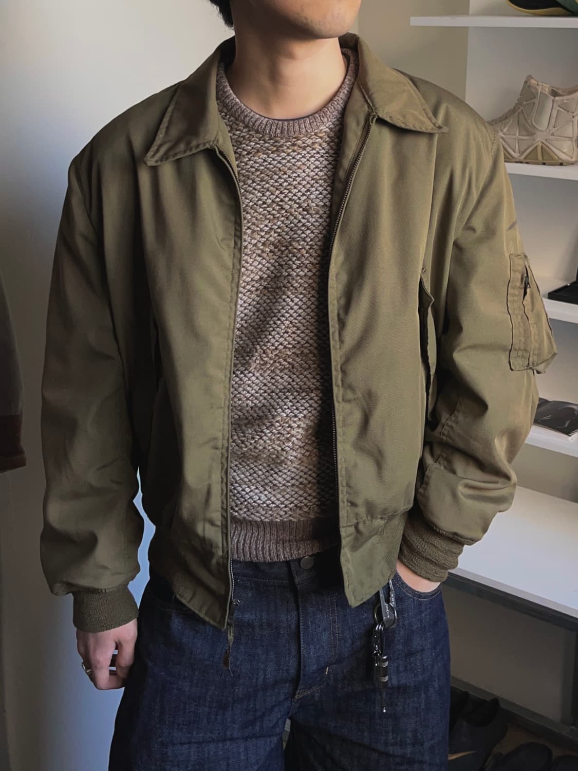 86s 미군 오리지널 CVC 헬리 크루 자켓 라지-레귤러 핏 상품이미지1