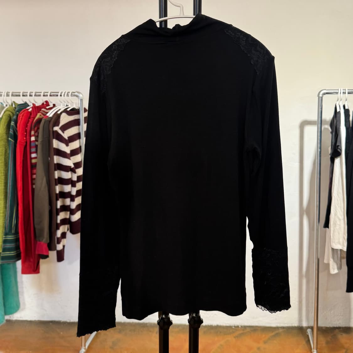 빈티지 레이스 디테일 목티 / 여성 M 상품이미지2