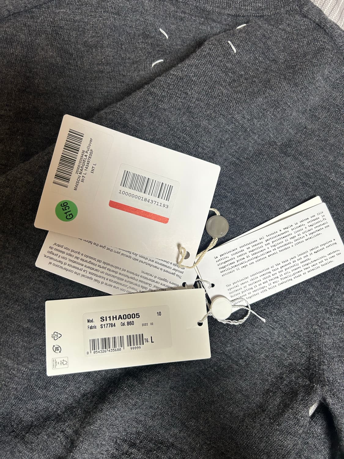 [L] margiela distressed layerd knit 상품이미지7