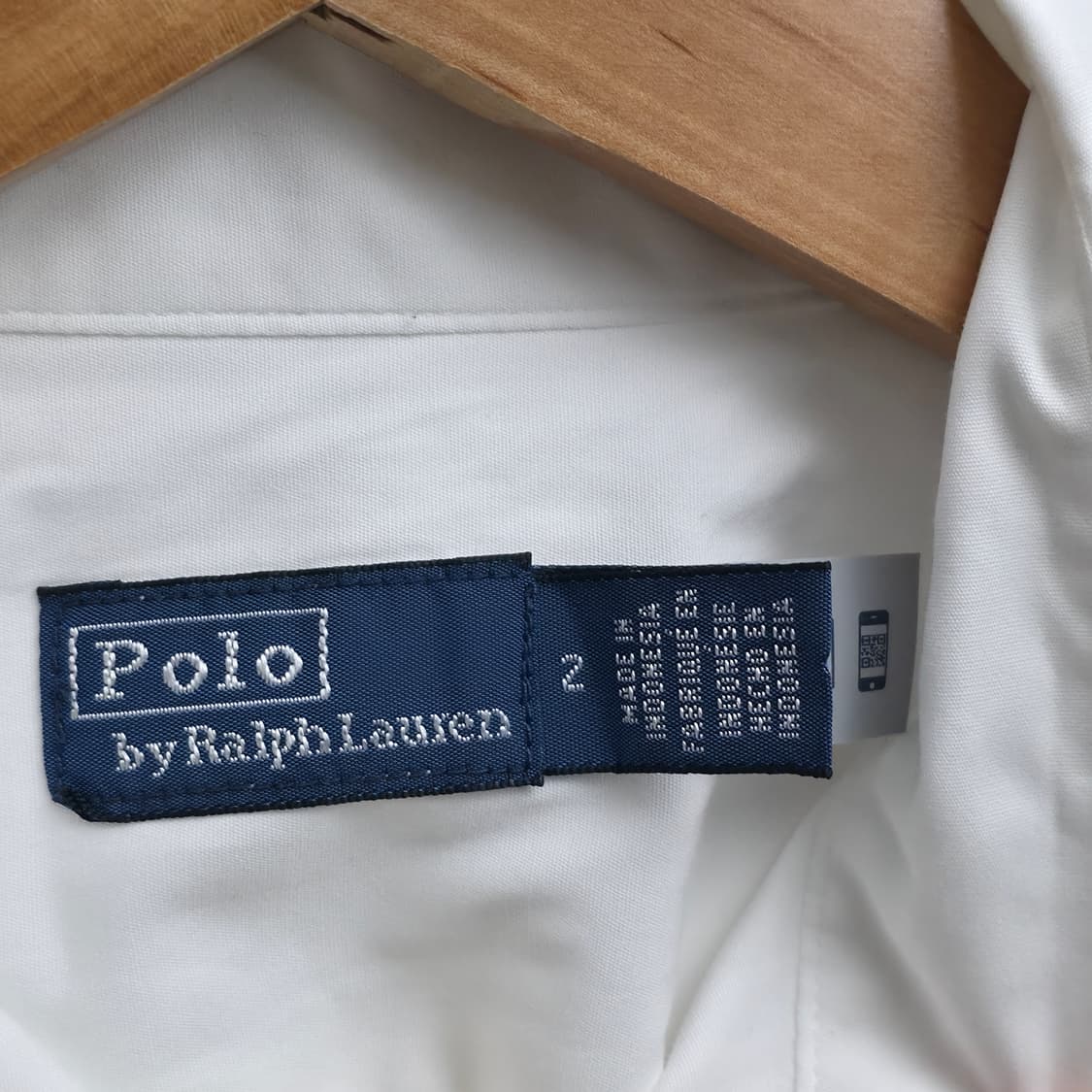 [S,2] 폴로 랄프로렌 화이트 셔츠 신형 큐알택 상품이미지5