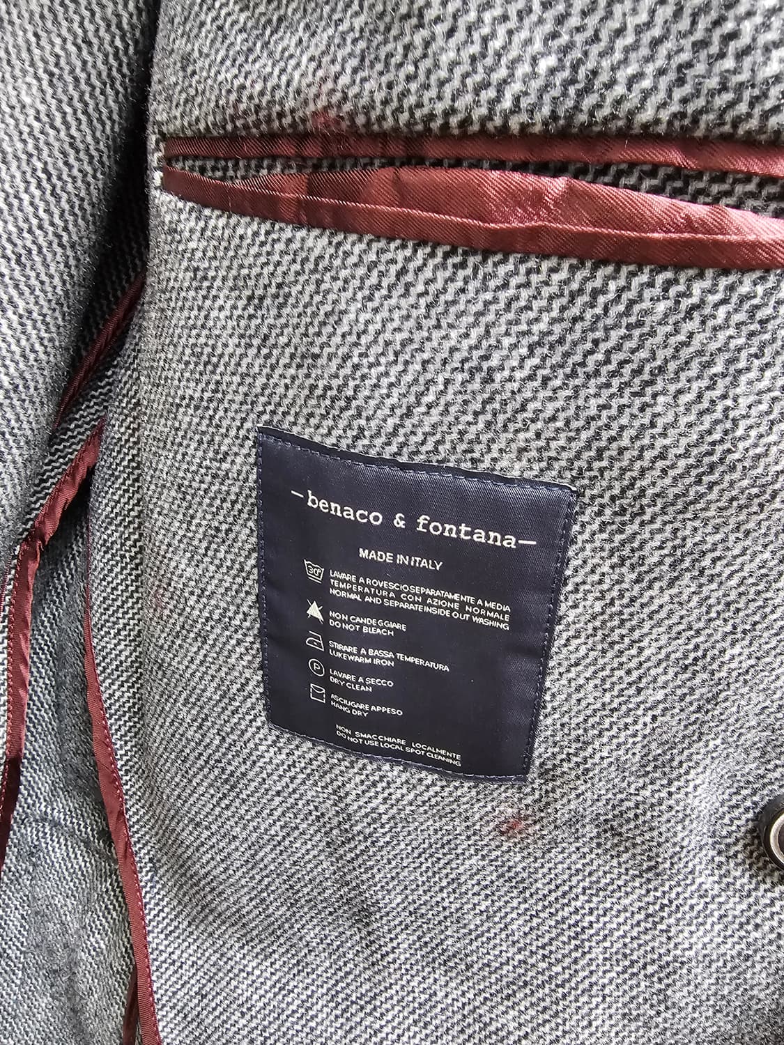 새상품 이탈리아 베나코앤폰타나 울 코트 상품이미지8