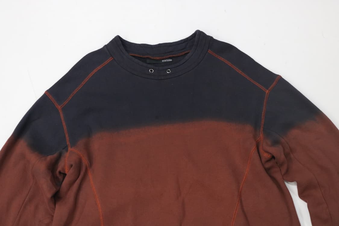 POINTLIGNE(포인트린) 빈티지 다잉 언밸런스 절개 맨투맨 (38) 상품이미지3