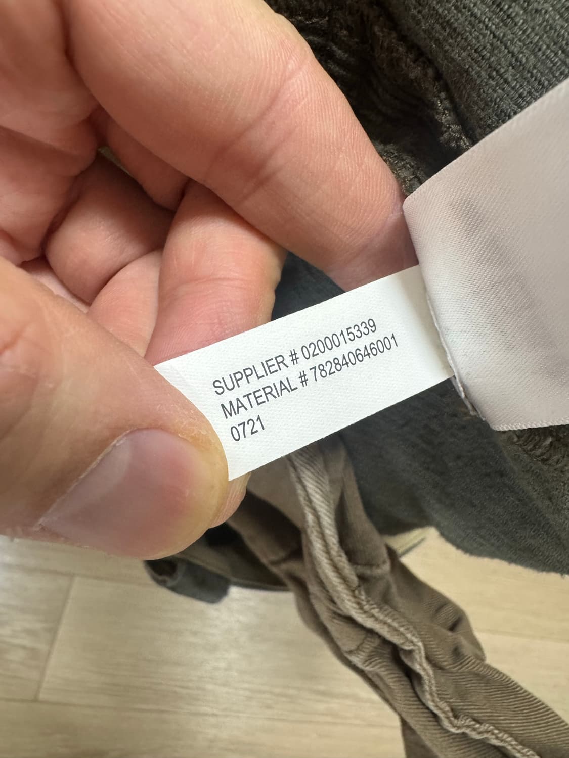 32/32 더블알엘 올리브 코듀로이 카고 바지 상품이미지5