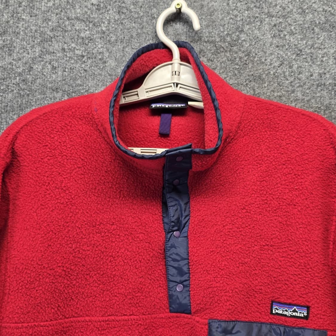 90s 파타고니아 신칠라 스냅-T 레드/네이비 자메이카 상품이미지3