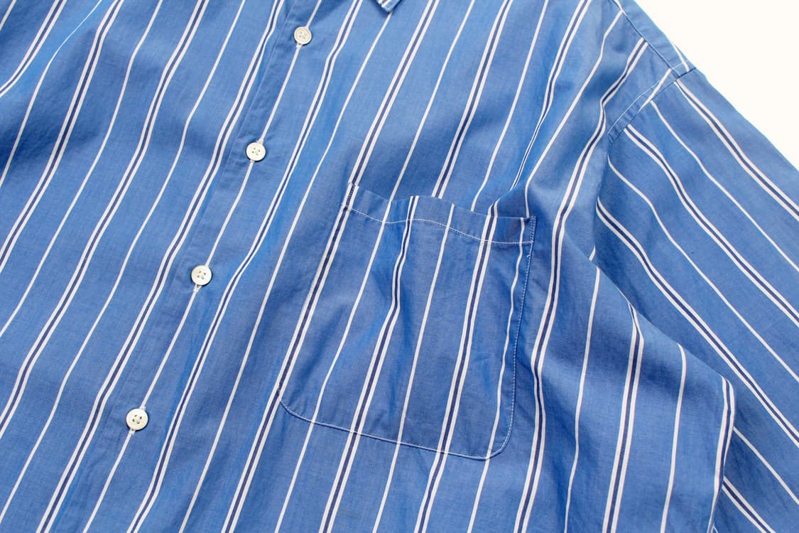 BEAMS Oversized Stripe Half Shirt  상품이미지7
