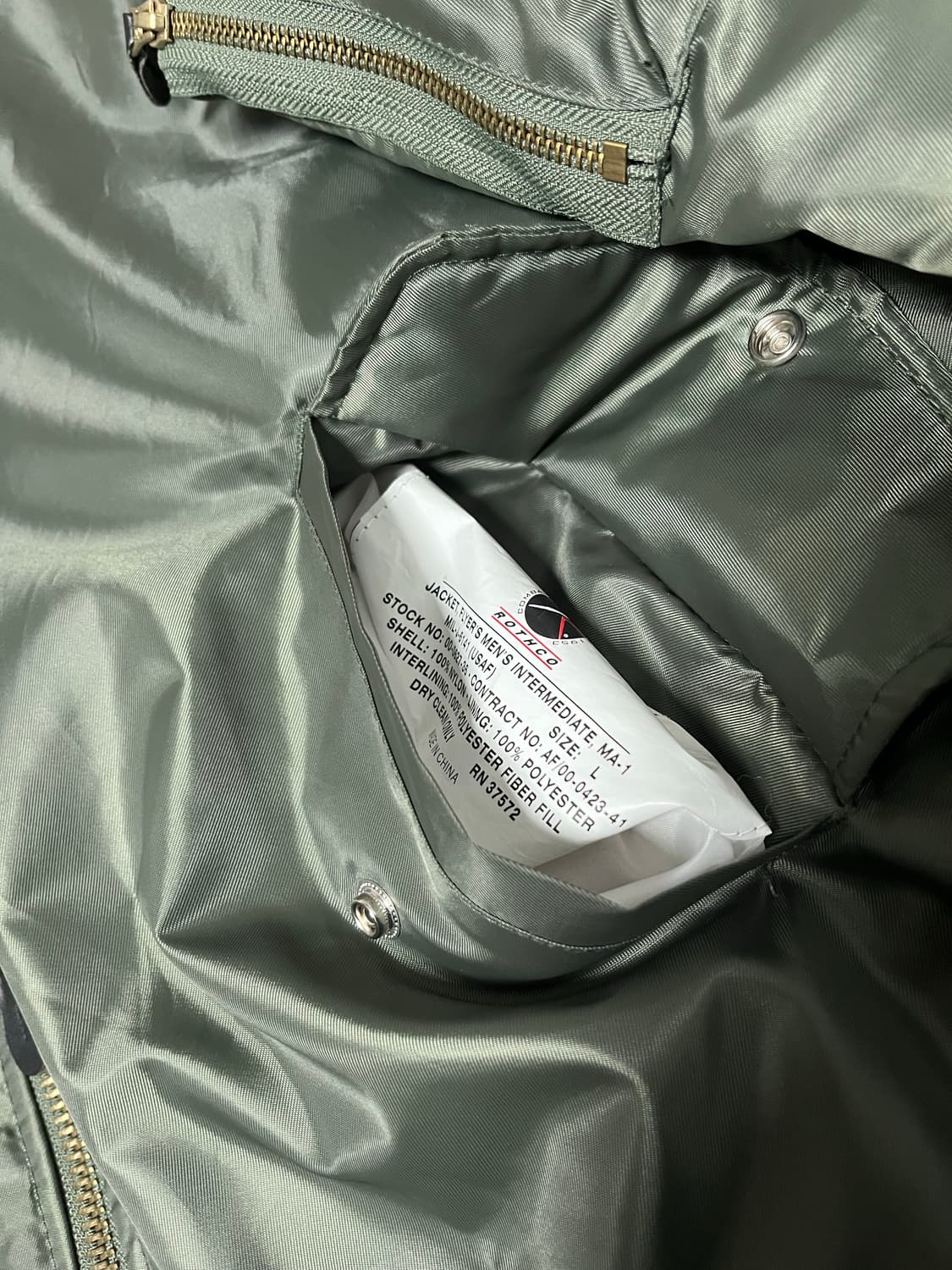 로스코 MA-1 세이지그린 L size 상품이미지4