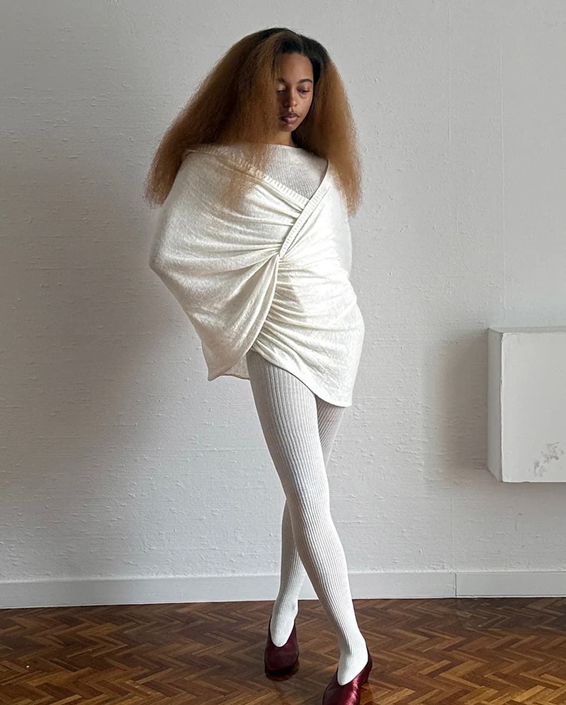 [S,M]팔로마울 Elio 니트/화이트 상품이미지1