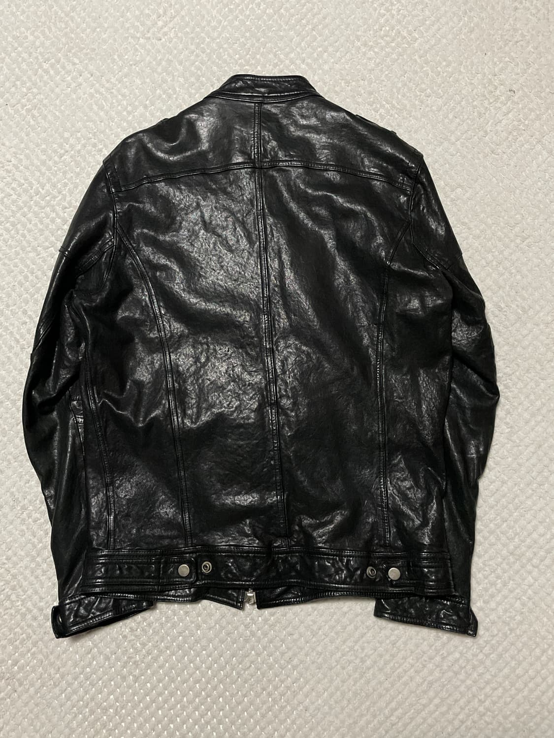 웨스턴 무드 램스킨 양가죽 2WAY 포켓 레더 자켓 상품이미지2