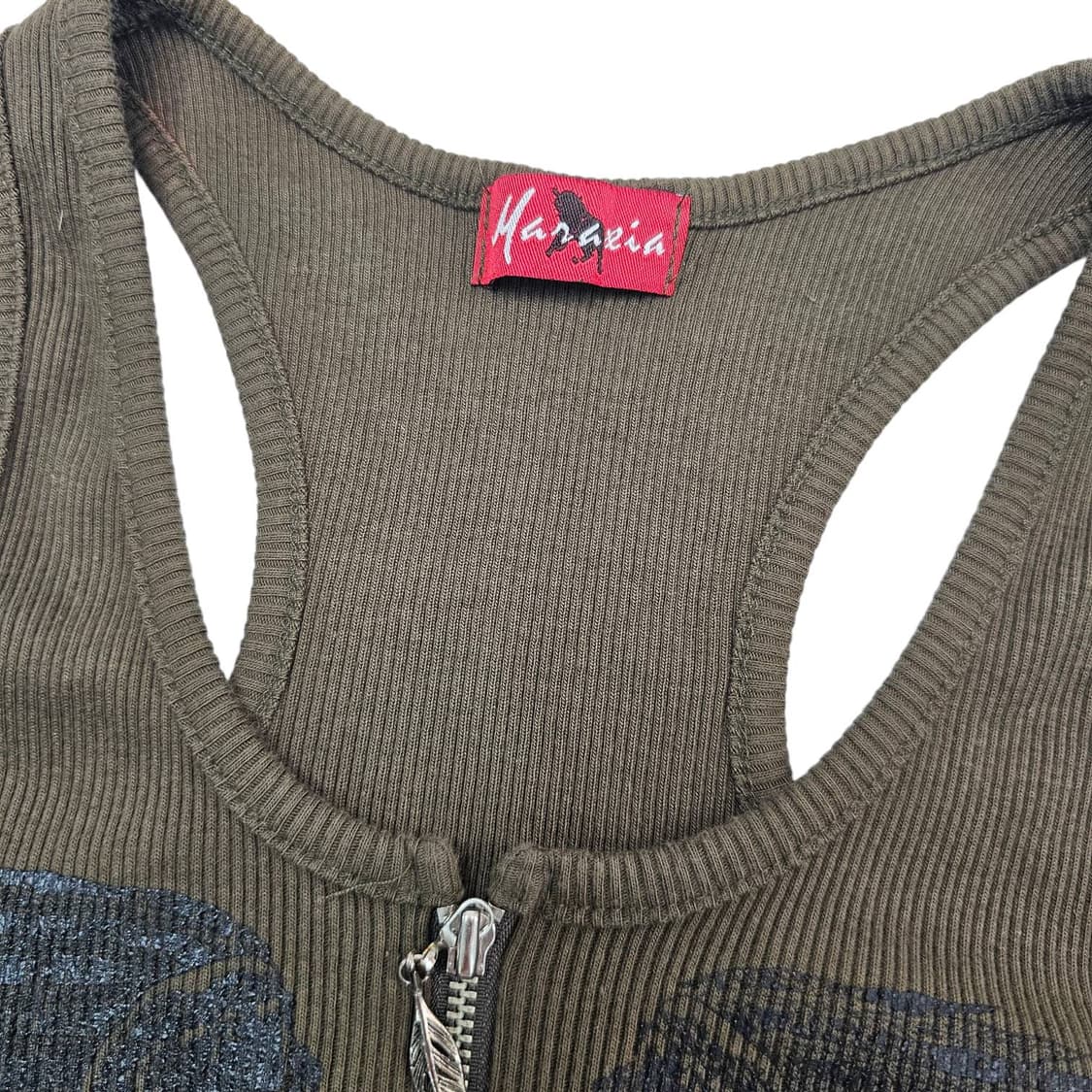  VTG 브라운 슬리브리스 탑 상품이미지5