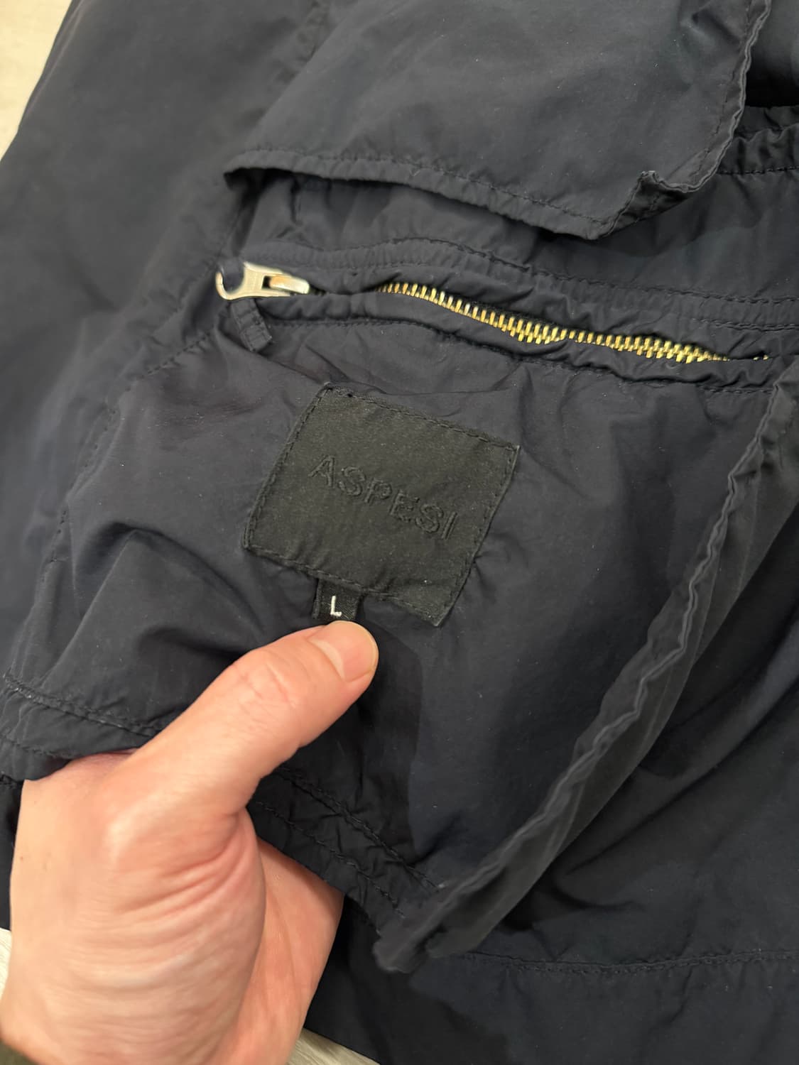 아스페시 폴리 더블자켓 L 네이비 상품이미지4