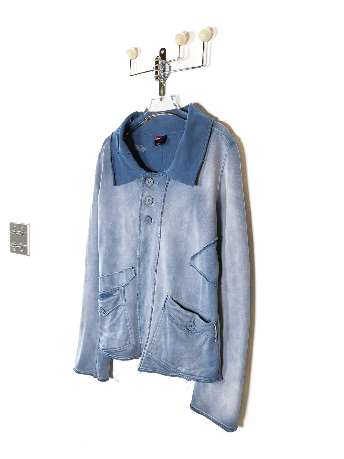 디젤 블루 코튼 가디건 자켓 상품이미지5