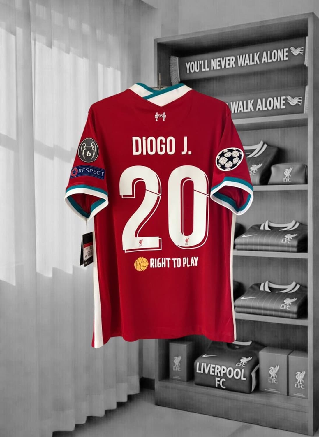 20-21 리버풀 챔스 디오구 조타 홈 유니폼 정품 상품이미지1