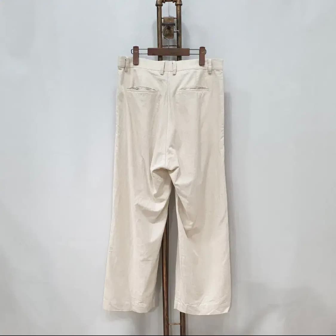 라퍼지스토어 린넨 와이드 원턱 슬랙스 Linen Beige S 상품이미지2