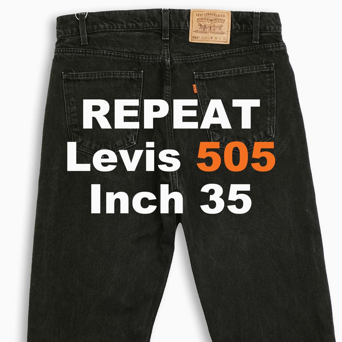 리바이스 505 오렌지탭 흑청 블랙진 90s USA OR50536182 상품이미지1
