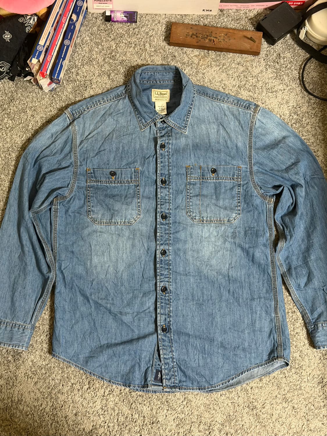 LL Bean 엘엘빈 데님 셔츠 상품이미지4