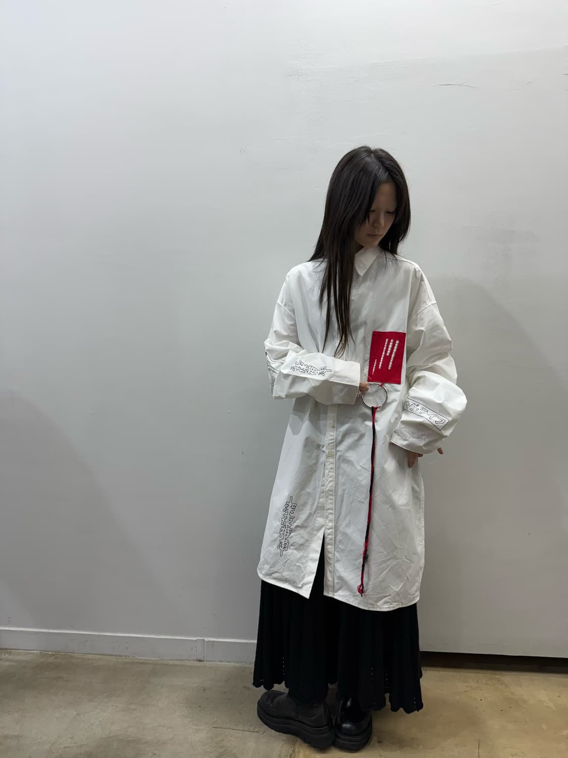 혜인서 15F/W Tonight or never 오버핏 롱 셔츠 상품이미지6