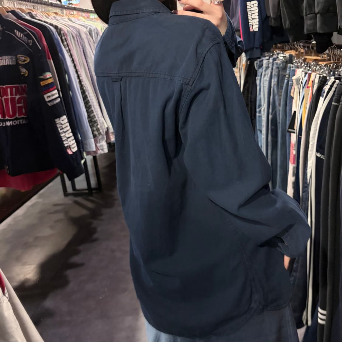 [IM] Carhartt 칼하트 긴팔 셔츠 네이비 상품이미지5