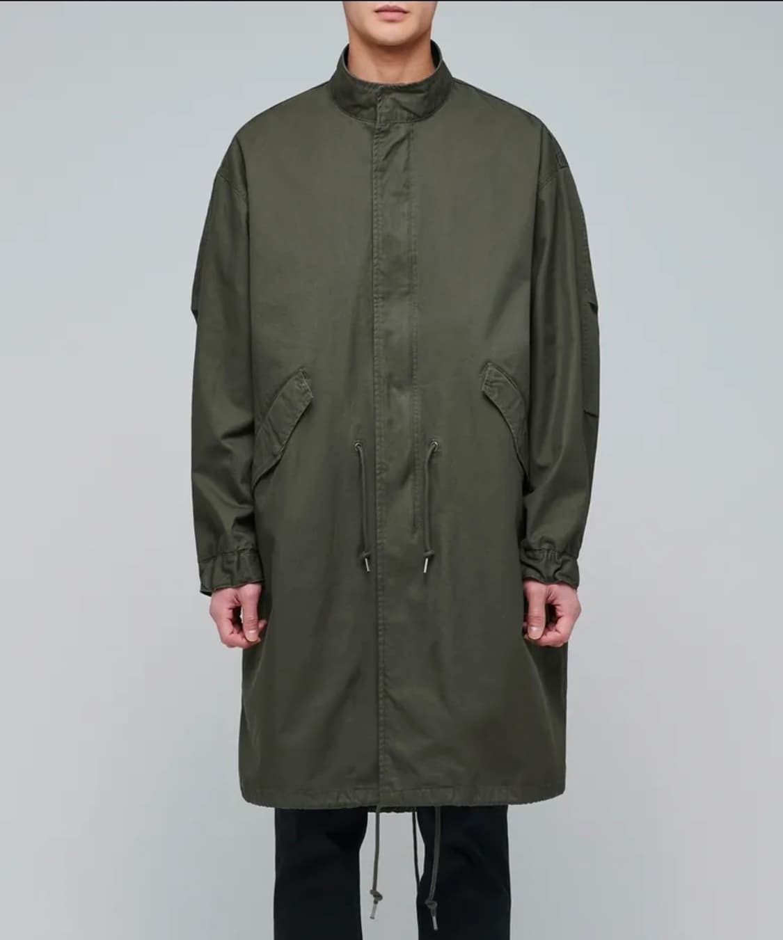 무신사 스탠다드 피시테일 파카 카키 m 상품이미지5
