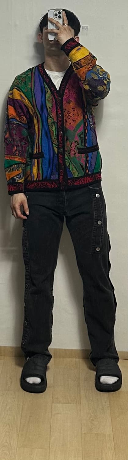 쿠지 케이블 울 가디건 상품이미지6