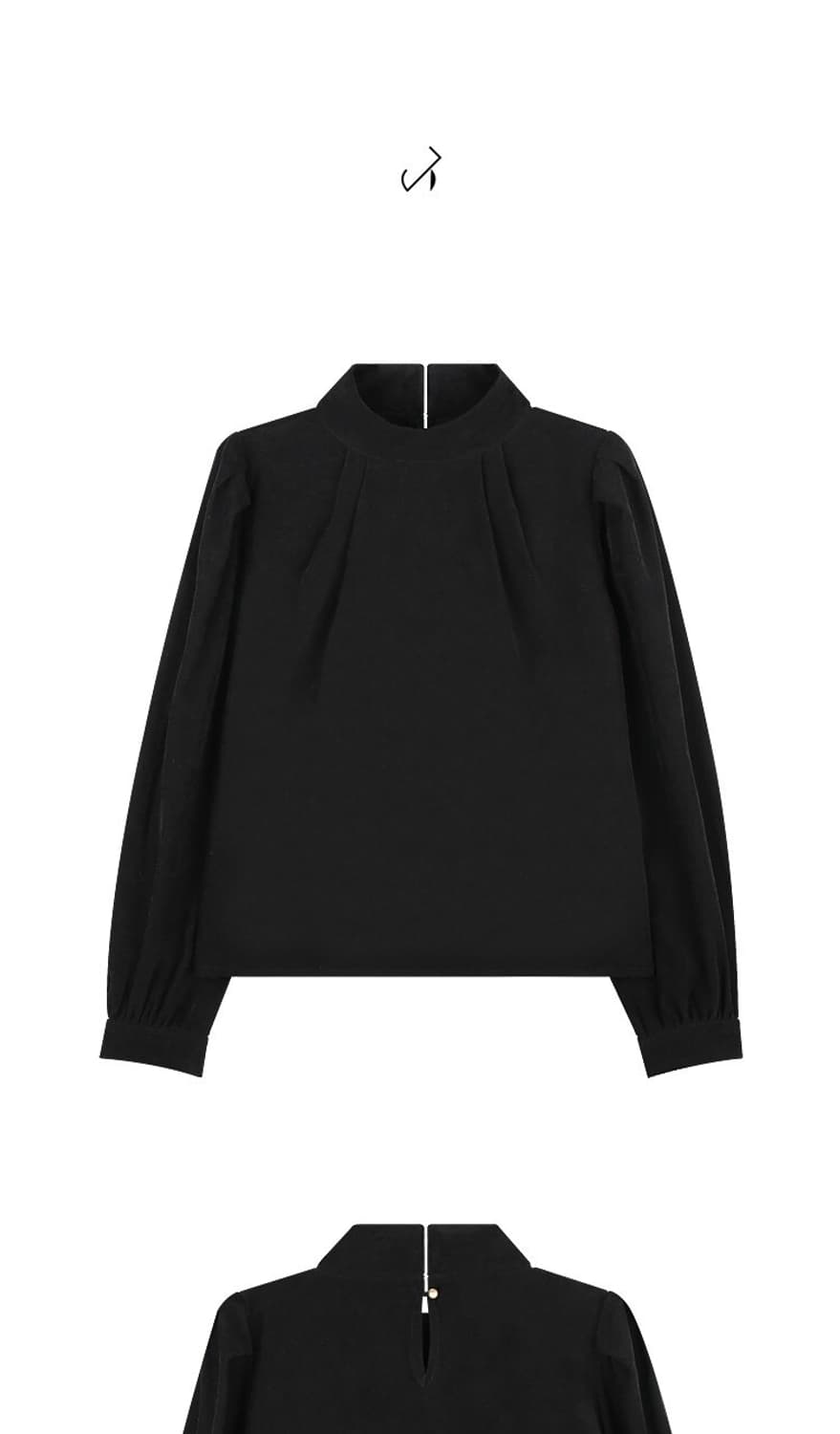 주르티 블라우스 블랙 상품이미지4