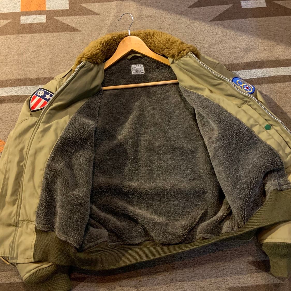 USA 미군 B-10 플라이트 자켓 44 XL 스태그코트 상품이미지7