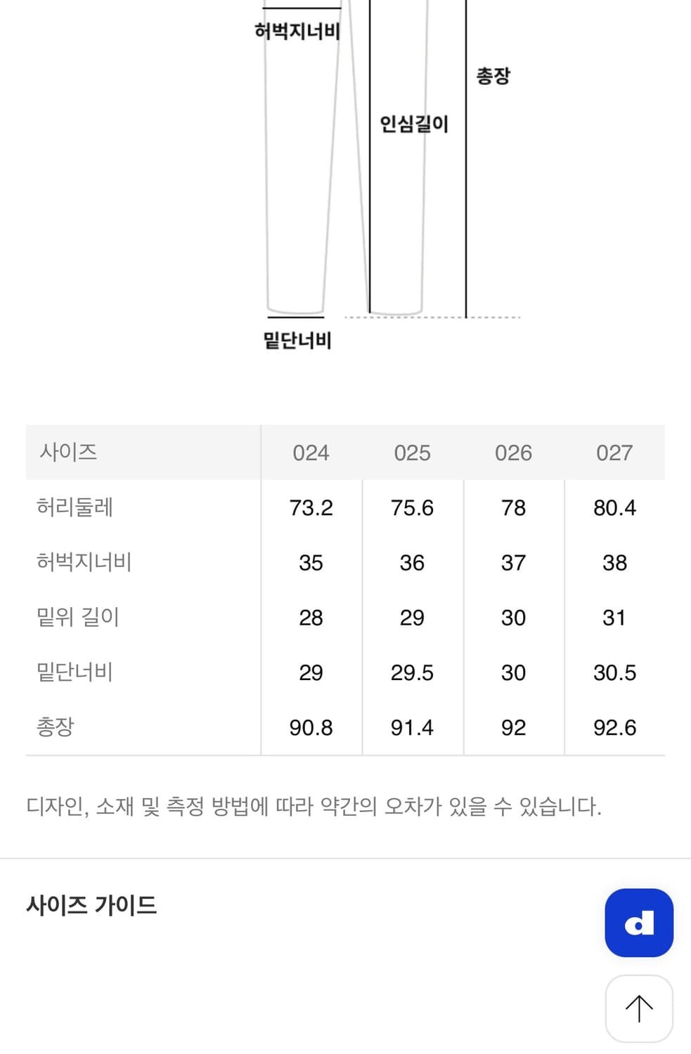 B SIDES 빈티지 와이드팬츠 상품이미지9