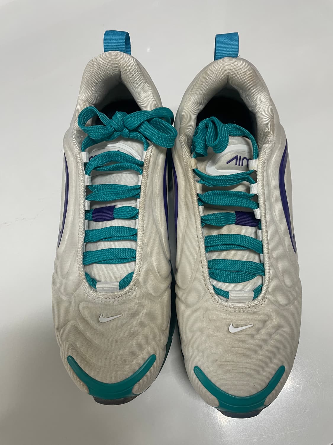 나이키 에어맥스 720 화이트&민트&퍼플 운동화 235m 상품이미지2