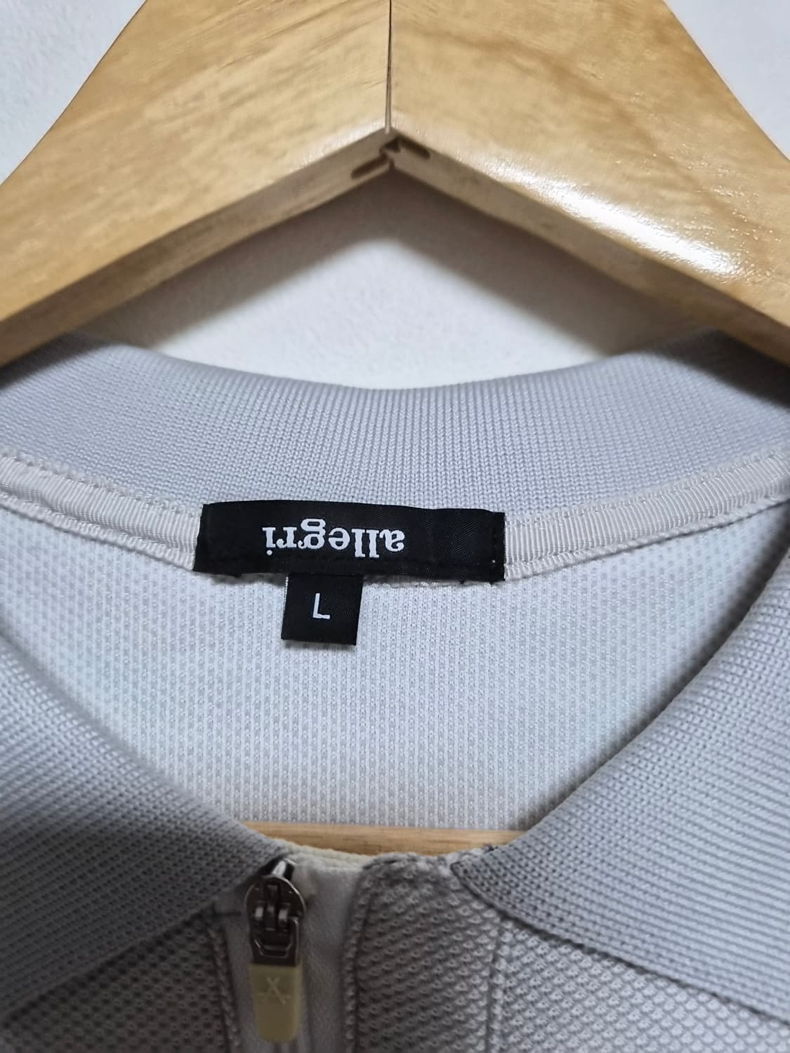 알레그리allegri 절개 카라티셔츠 L - T156 상품이미지4