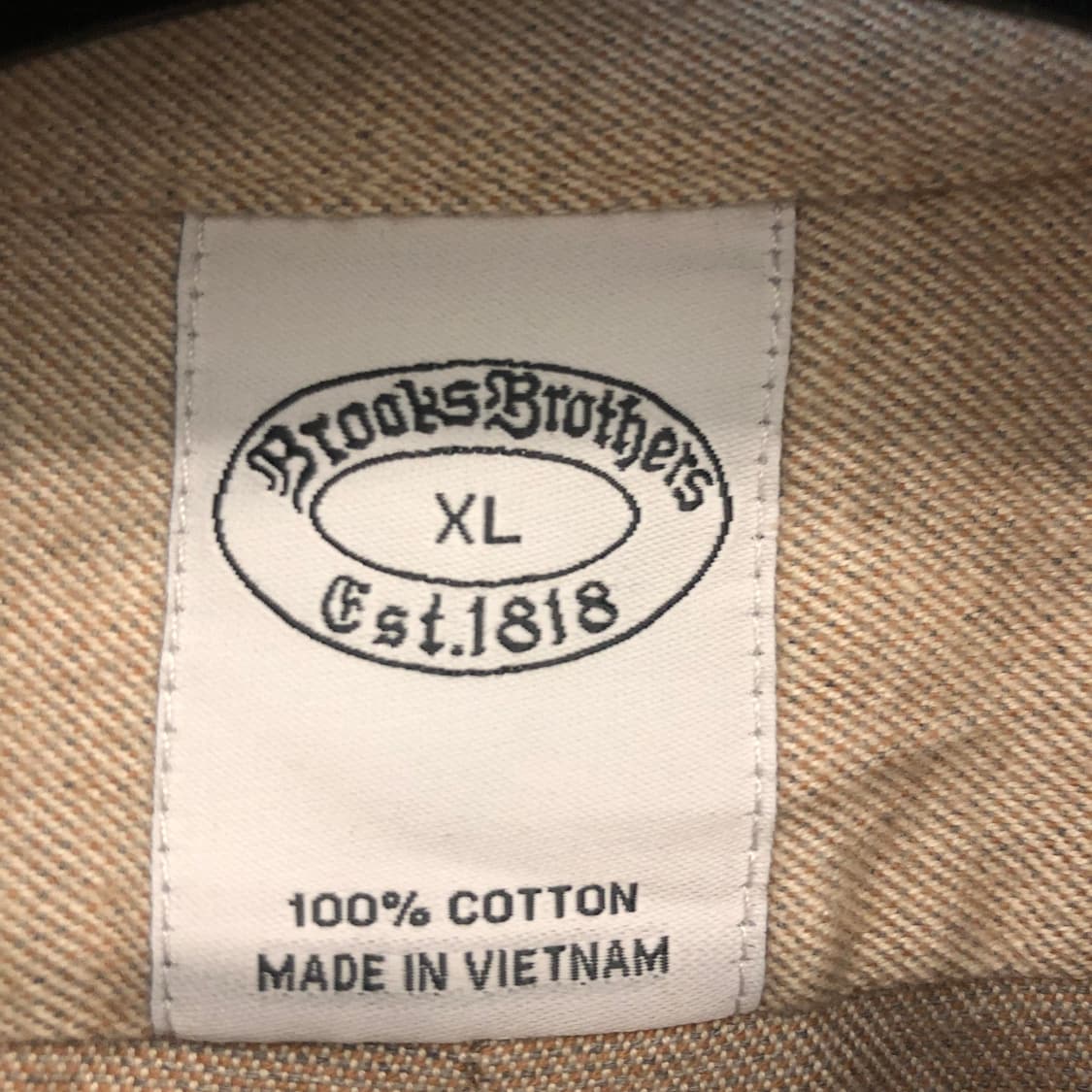 브룩스브라더스 코튼 플란넬셔츠 XL 상품이미지5