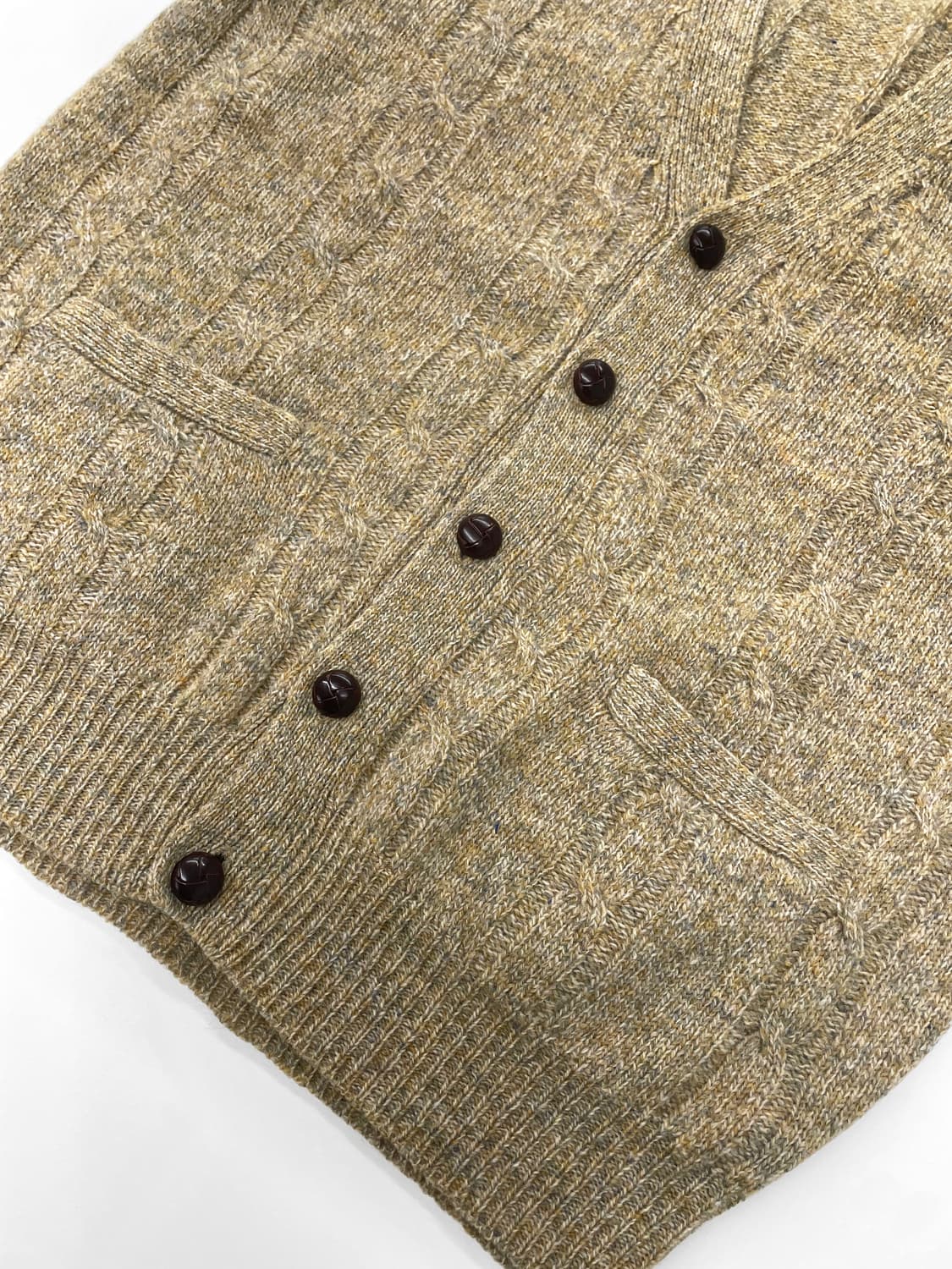 90s 빈티지 챕스 랄프 로렌 케이블 니트 울 베스트 상품이미지5