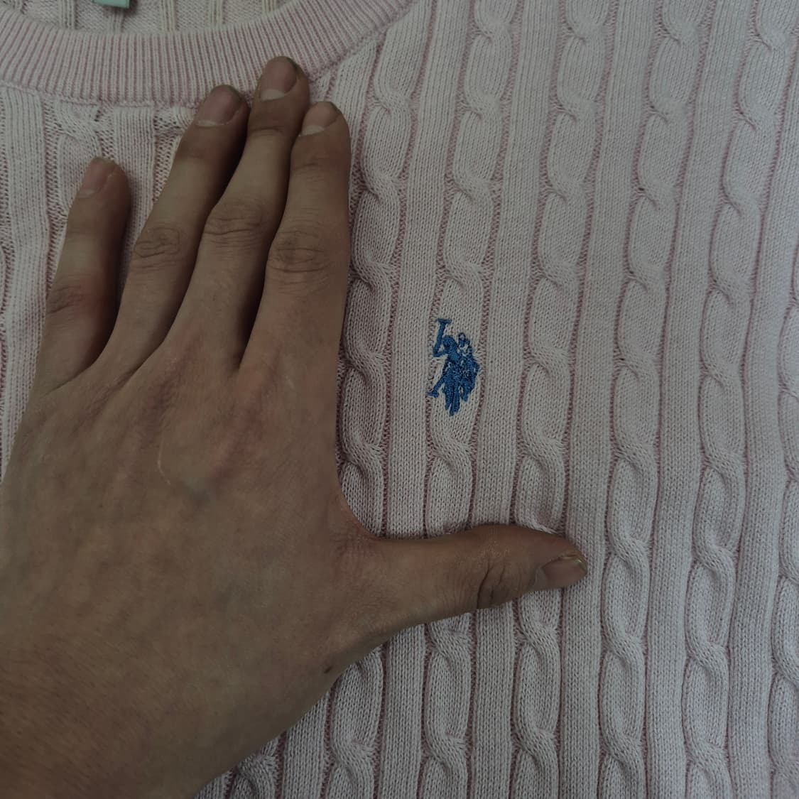 US 폴로 아센 케이블 꽈배기 니트 M(95) 상품이미지4