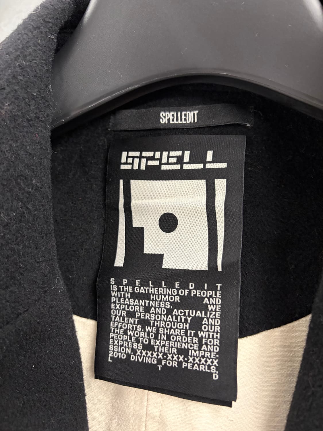 Spelledit wool coat black 상품이미지6