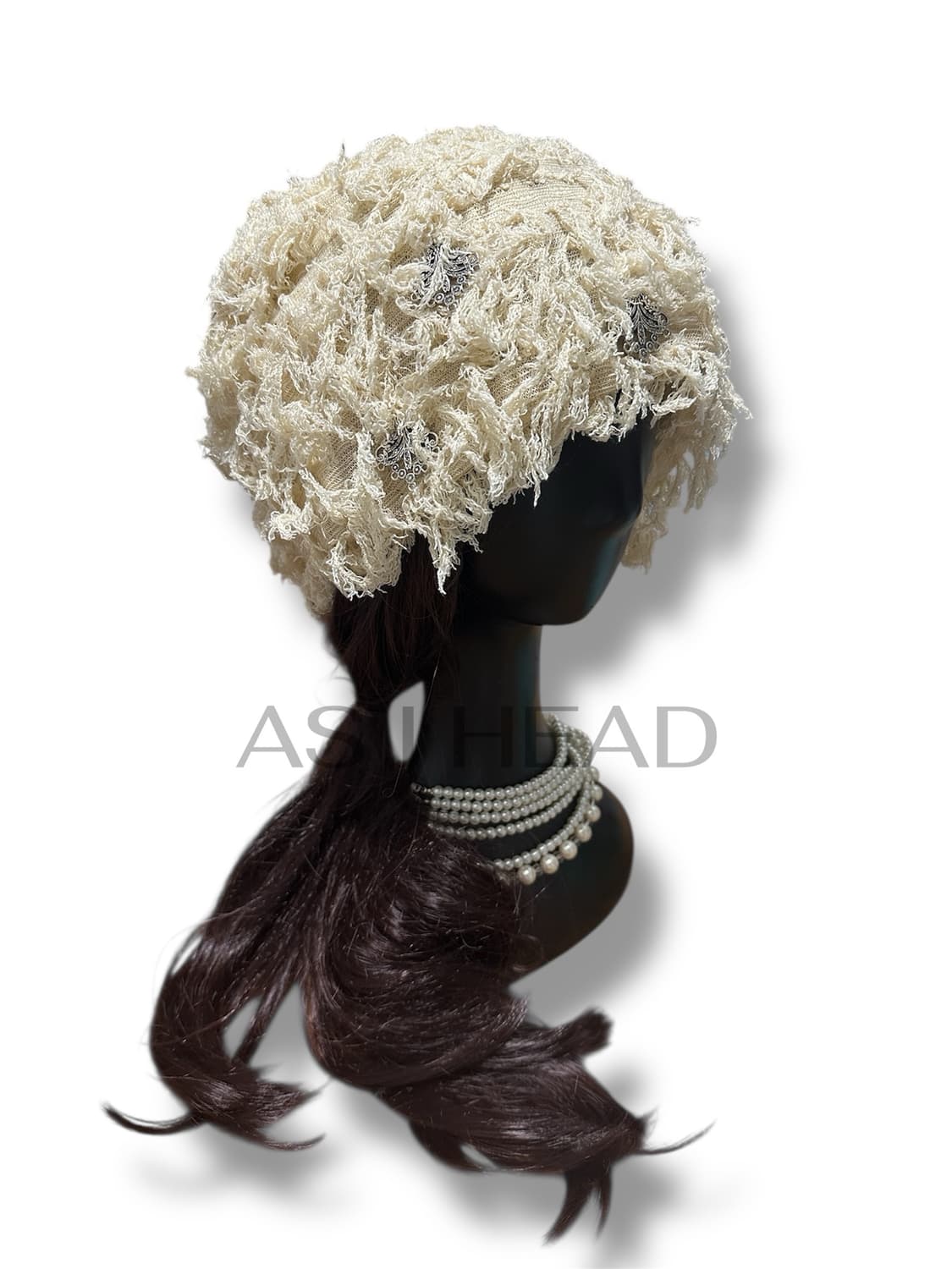 프린지 팬던트 핸드메이드 롱 비니 상품이미지3