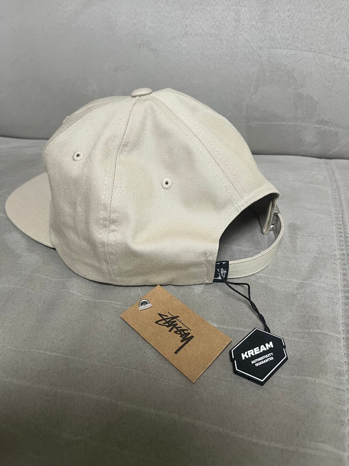 스투시 STU 아치 스트랩백 캡 베이지 새상품 상품이미지2