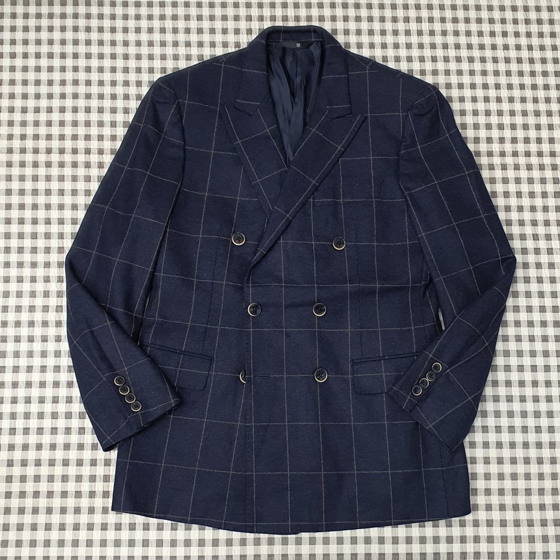 마에스트로 울100 더블버튼 블레이저 자켓 남자95 상품이미지1