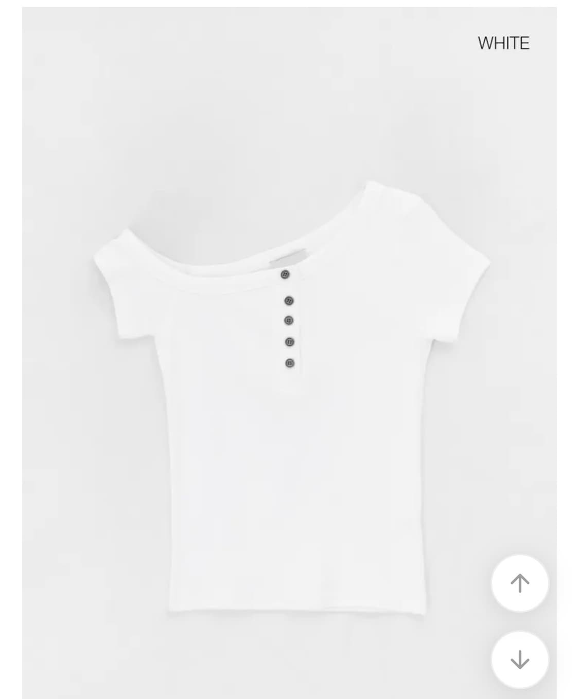 피그렘 언발 버튼 반팔티  상품이미지1