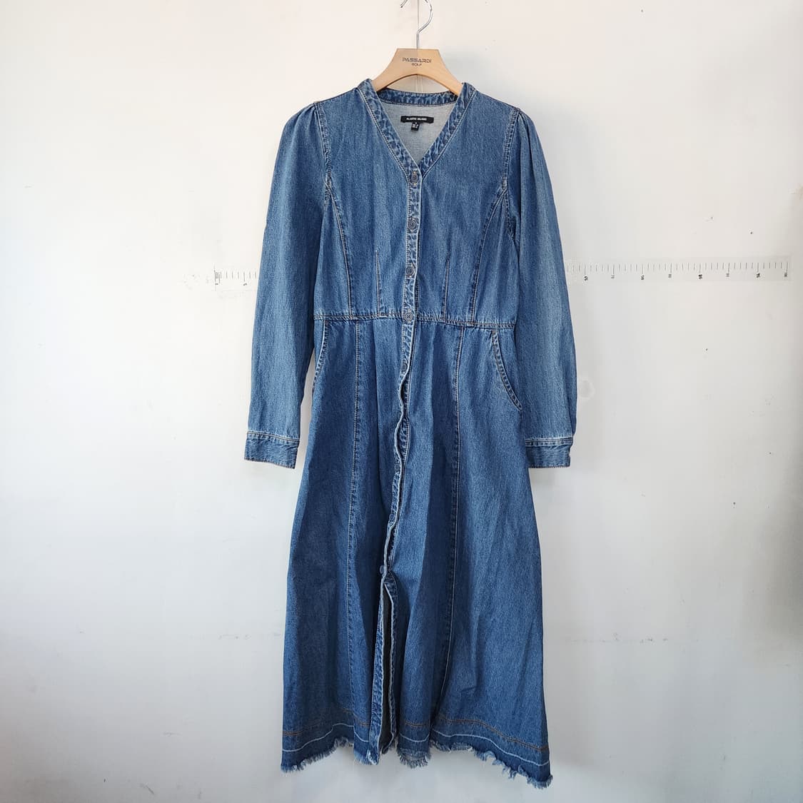 플라스틱 아일랜드 데님 롱 원피스 상품이미지1